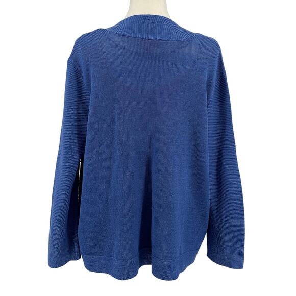 Worthington Cardigan Sweater WMNS XL Open Front Soft Knit Long Sleeve Lavender - Picture 4 of 6